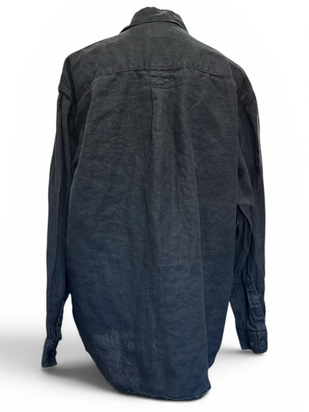 Tommy Bahama Men's Black Linen Button-Up Shirt Jacket #689